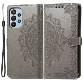 Mandala Samsung Galaxy A23 Flip case - Grey