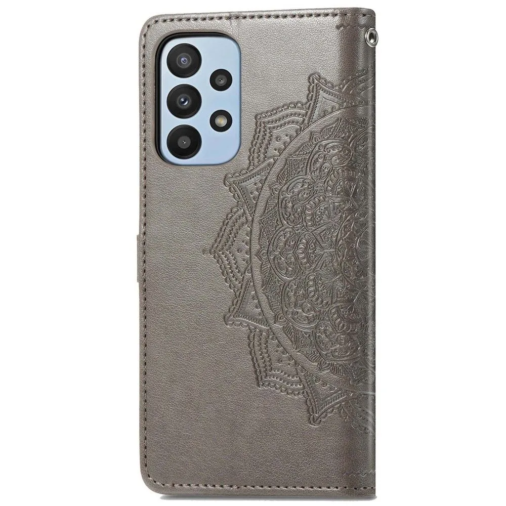 Mandala Samsung Galaxy A23 Flip case - Grey