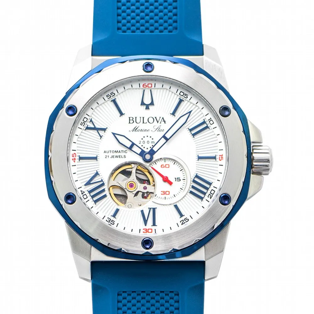 Marine Star Silicone Automatic Mens Watch