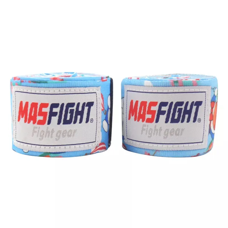 MAS FIGHT DORAEMON MUAY THAI BOXING HANDWRAPS WITH KNUCKLE GEL 4.6m