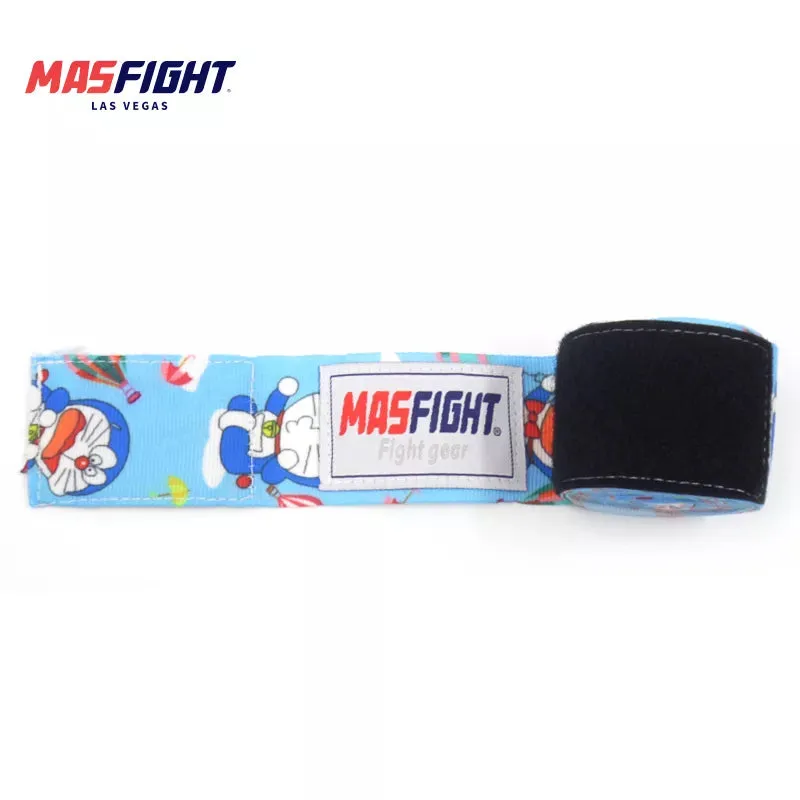 MAS FIGHT DORAEMON MUAY THAI BOXING HANDWRAPS WITH KNUCKLE GEL 4.6m