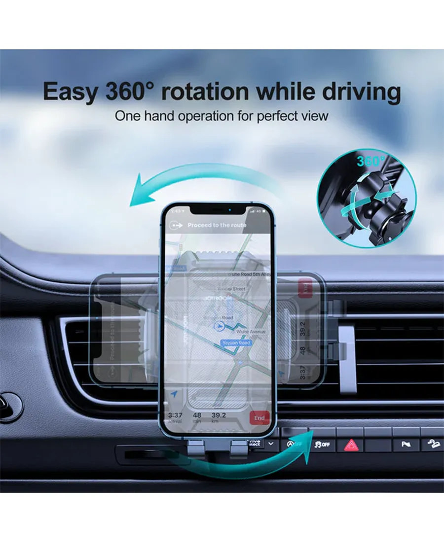 Mechanical 360° Car Phone Holder Mount | Black