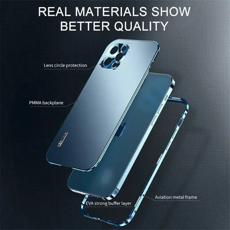 Metal Aluminium Alloy Ultrathin Original Color Full Lens Prevention Case For iPhone