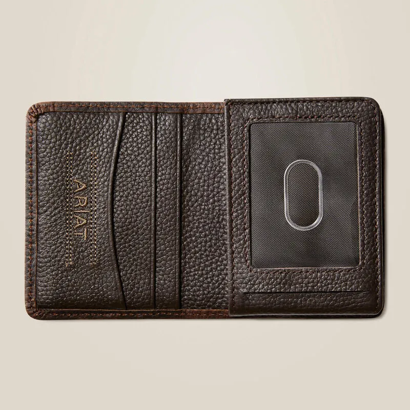 MF Ariat Mens Bifold Wallet Stacked Logo Style 10040090