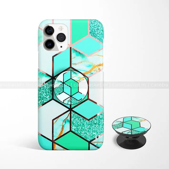 Mint Green Geometric Phone Cover