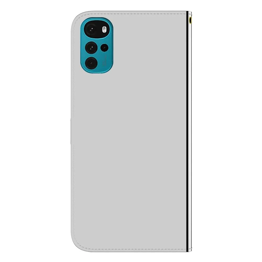 Mirror Motorola Motor G22 flip case - Silver