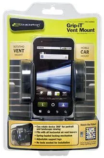 MOBILE GRIP-IT ROTATING VENT MOUNT (PHONE-TABLET-PORTABLE AUDIO)