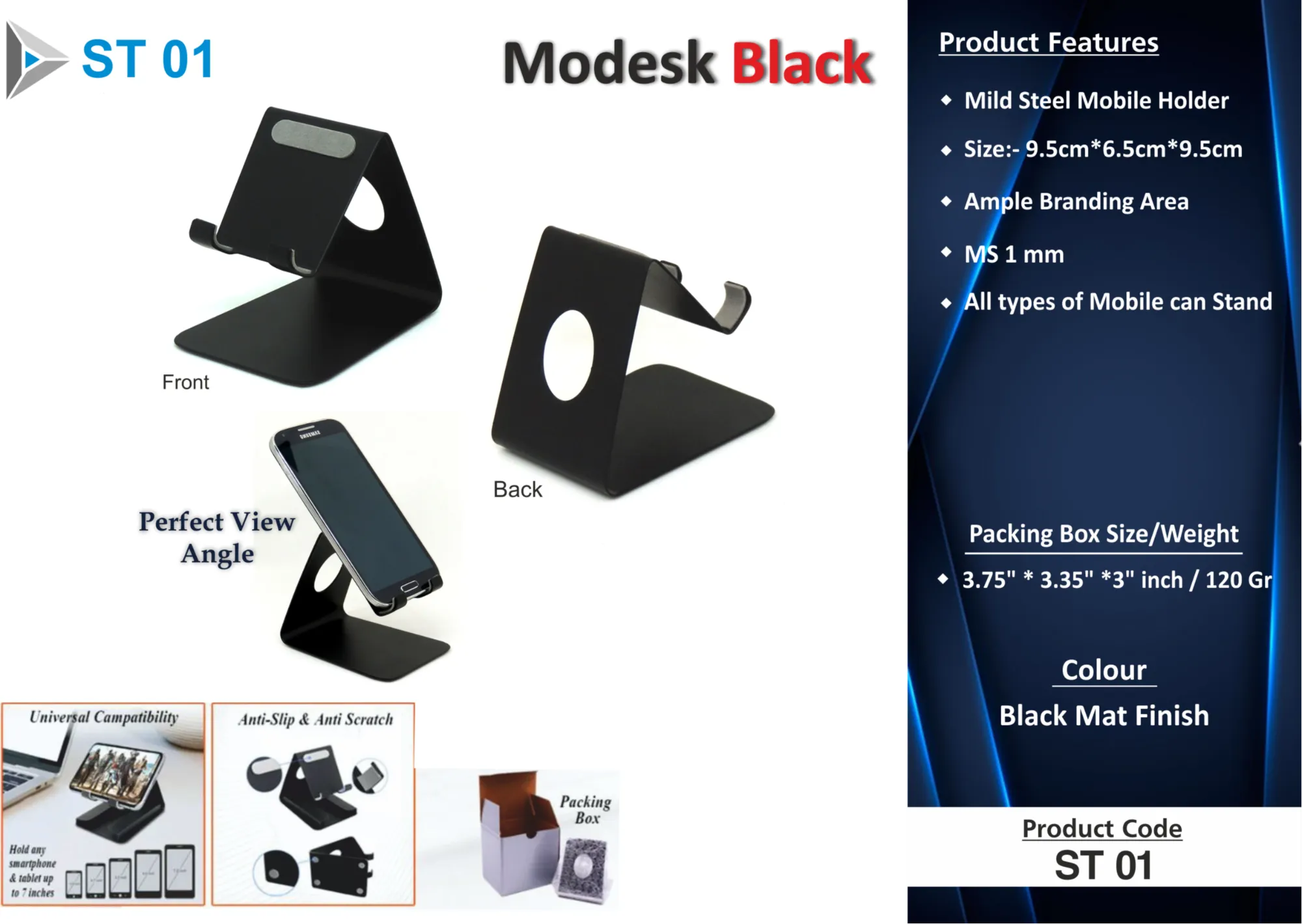 Mobile Phone Stand 360 Rotation Height And Angle Adjustable Cell Phone Stand For Desk Phone Holder