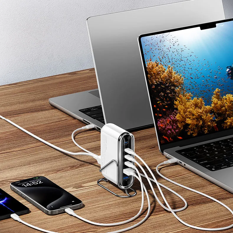 MOMAX 1-Charge Flow  120W USB-C & USB-A 6-Port GaN Desktop Charger