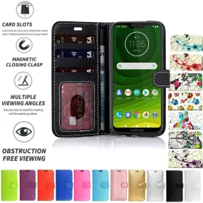 Motorola Moto E6 Play Flip Folio Book Wallet Case