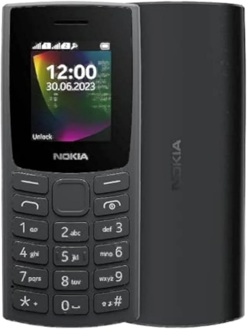 Nokia 106 TA-1564 DS NENA1 Dual SIM 512MB Ram 512MB ROM (1.8 Inches) (GSM) - (Black)