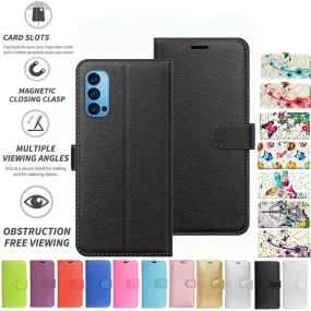 Oppo Reno 4 5G Flip Folio Book Wallet Case