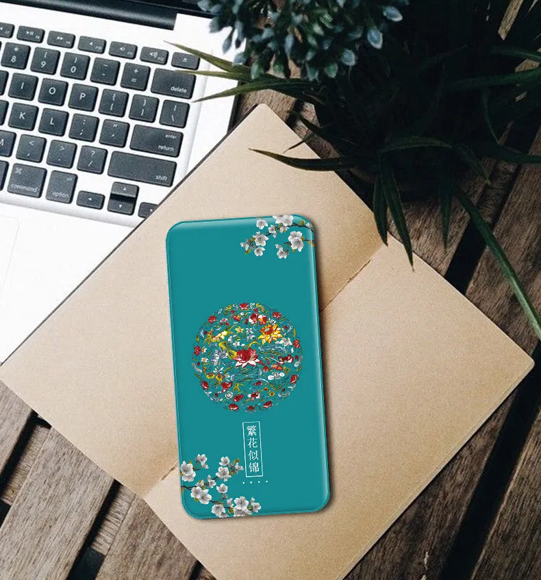 Palace flowers Pattern USB Portable Charger Power Bank Creative Gift