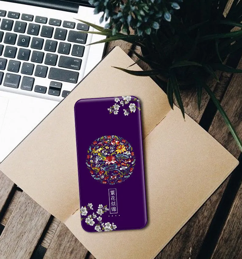 Palace flowers Pattern USB Portable Charger Power Bank Creative Gift