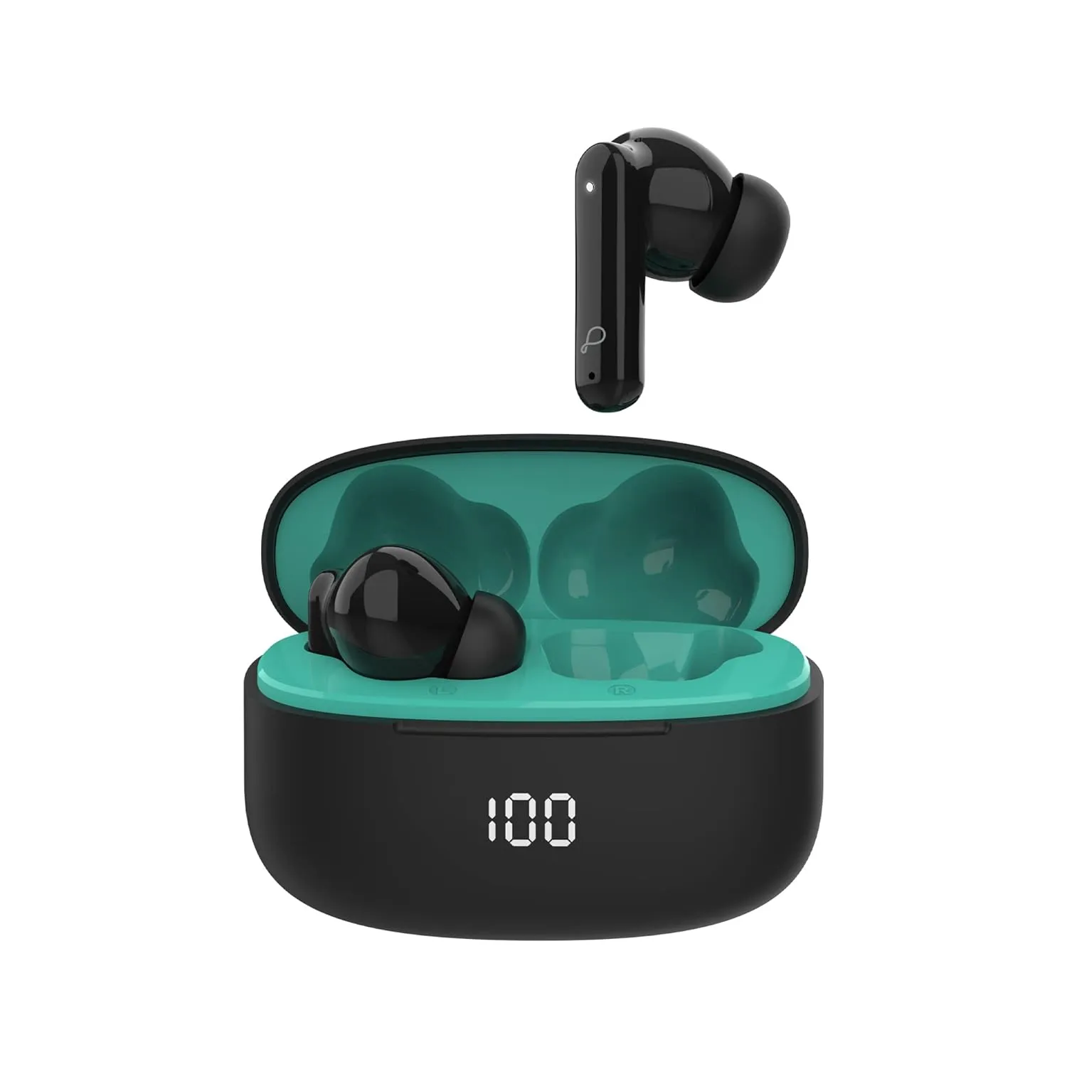 Pebble Twins Pro True Wireless Earpods, ENC with Quad Mics (Black)