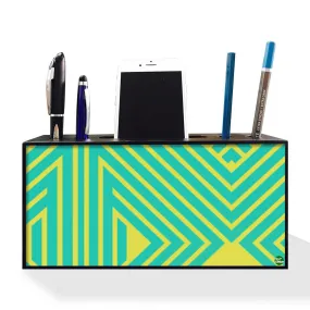 Pen Mobile Stand Holder Desk Organizer - Line Art