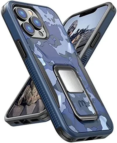 Phone Case iPhone 14 Pro Case 6.1",Support Magnetic Car Mount Protective Cover Blue