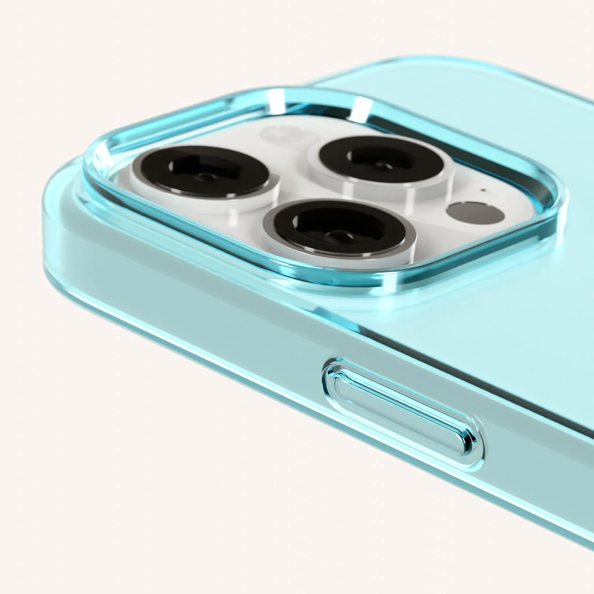 Phone Case with Eyelets in Pool Clear