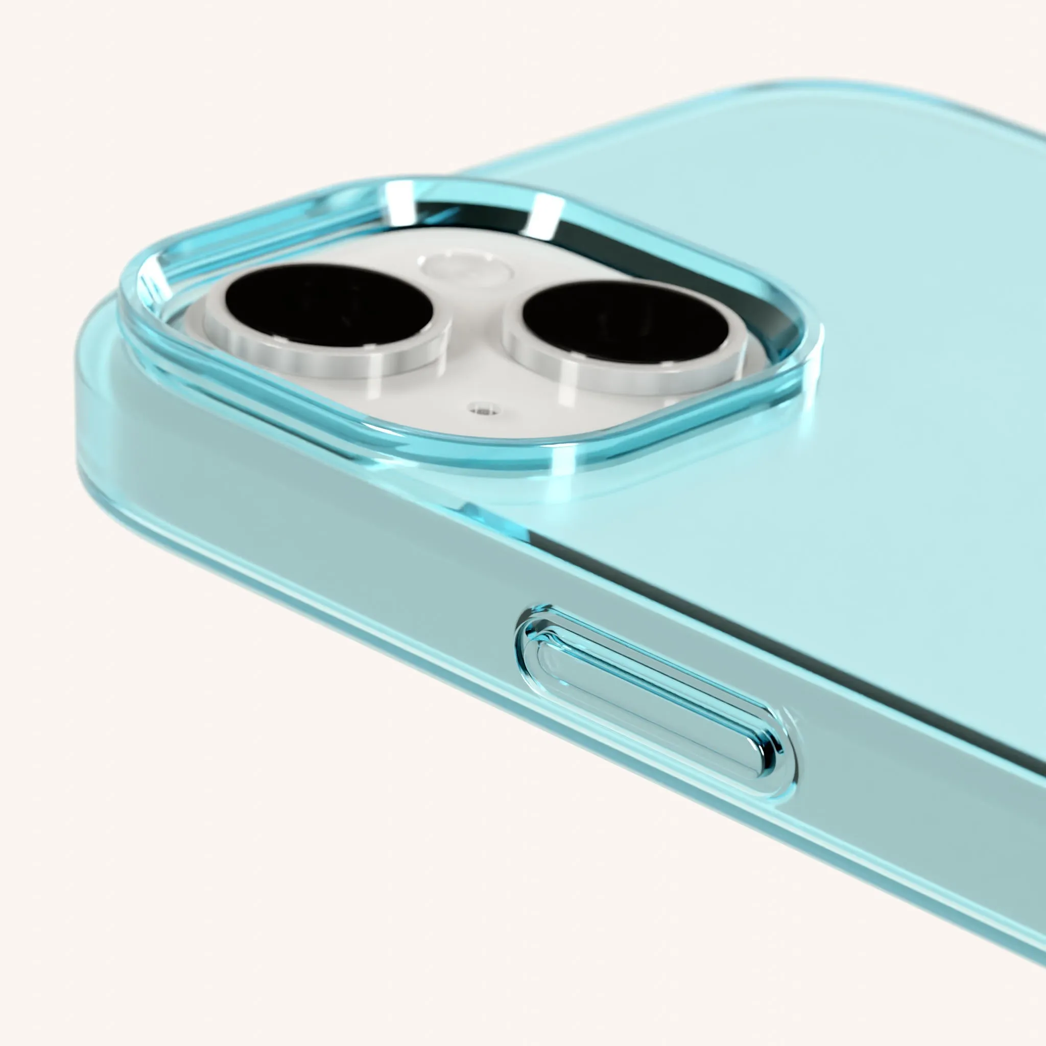 Phone Case with Eyelets in Pool Clear