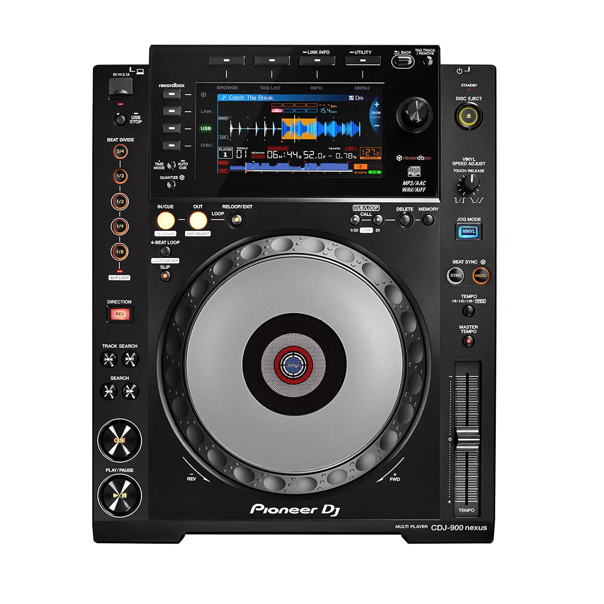 Pioneer DJ CDJ-900NXS Performance DJ Multi Player with Disc Drive (Open Box, Small Scratch on Unit)