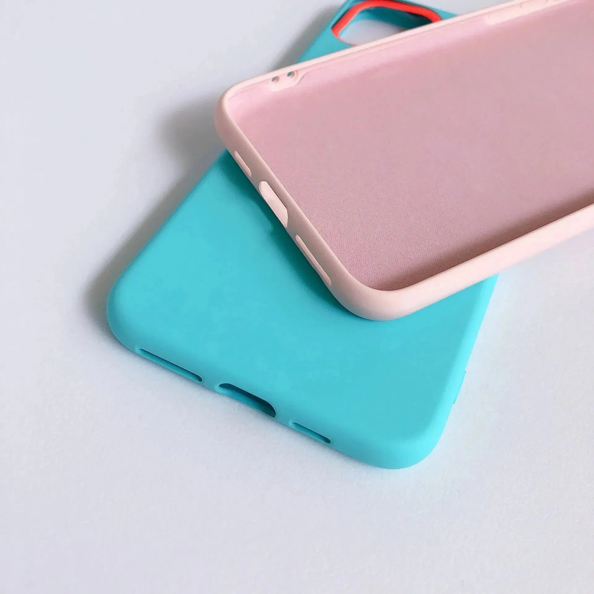 Plain Soft Silicone Mobile iphone phone case Unisex