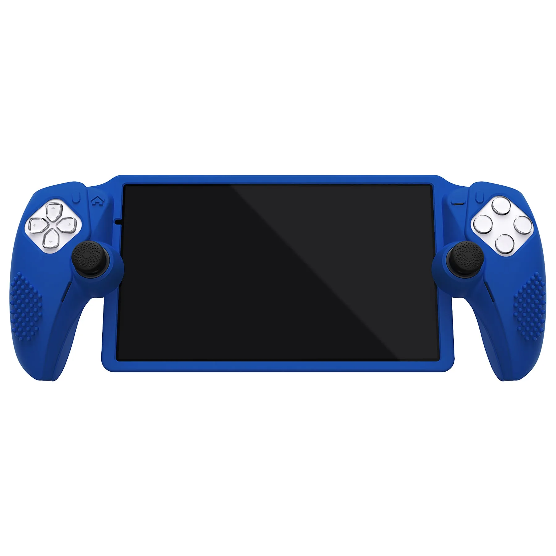 PlayVital 3D Studded Edition Anti-Slip Silicone Protective Case with Thumb Grips for PS Portal Remote Player - Blue - CYRPFP005