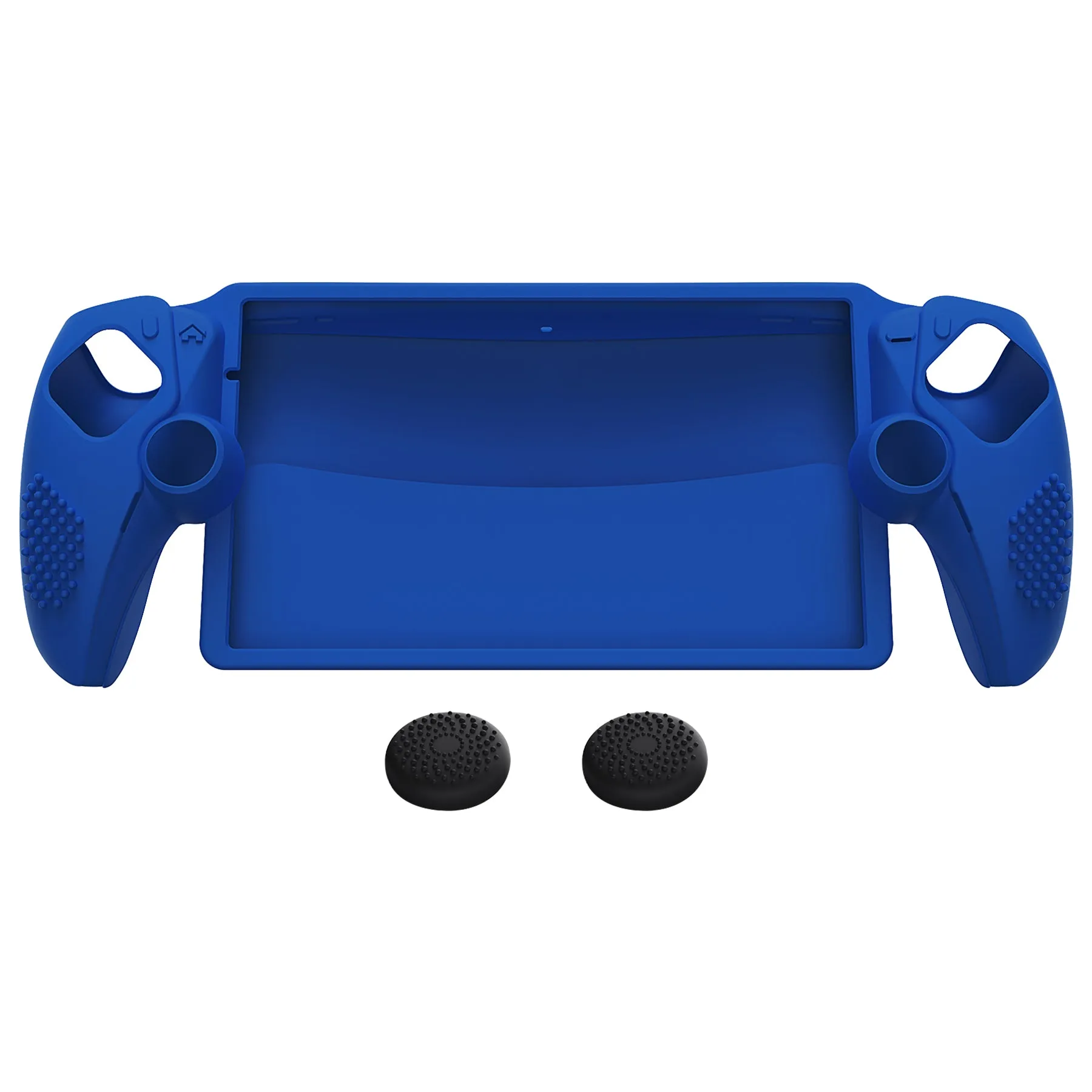 PlayVital 3D Studded Edition Anti-Slip Silicone Protective Case with Thumb Grips for PS Portal Remote Player - Blue - CYRPFP005