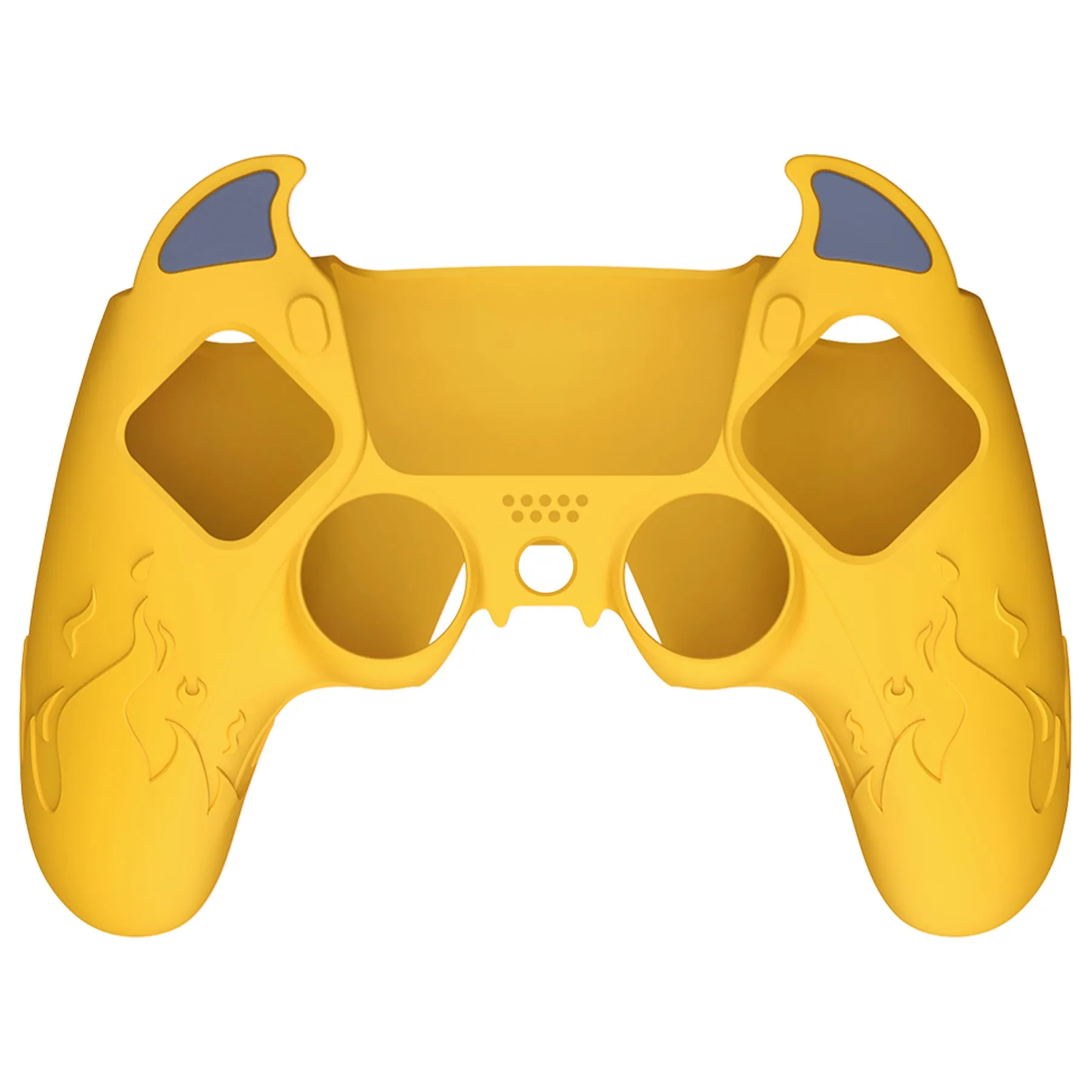 PlayVital Cute Demon Controller Silicone Case Compatible With PS5 Controller - Yellow - DEPFP006