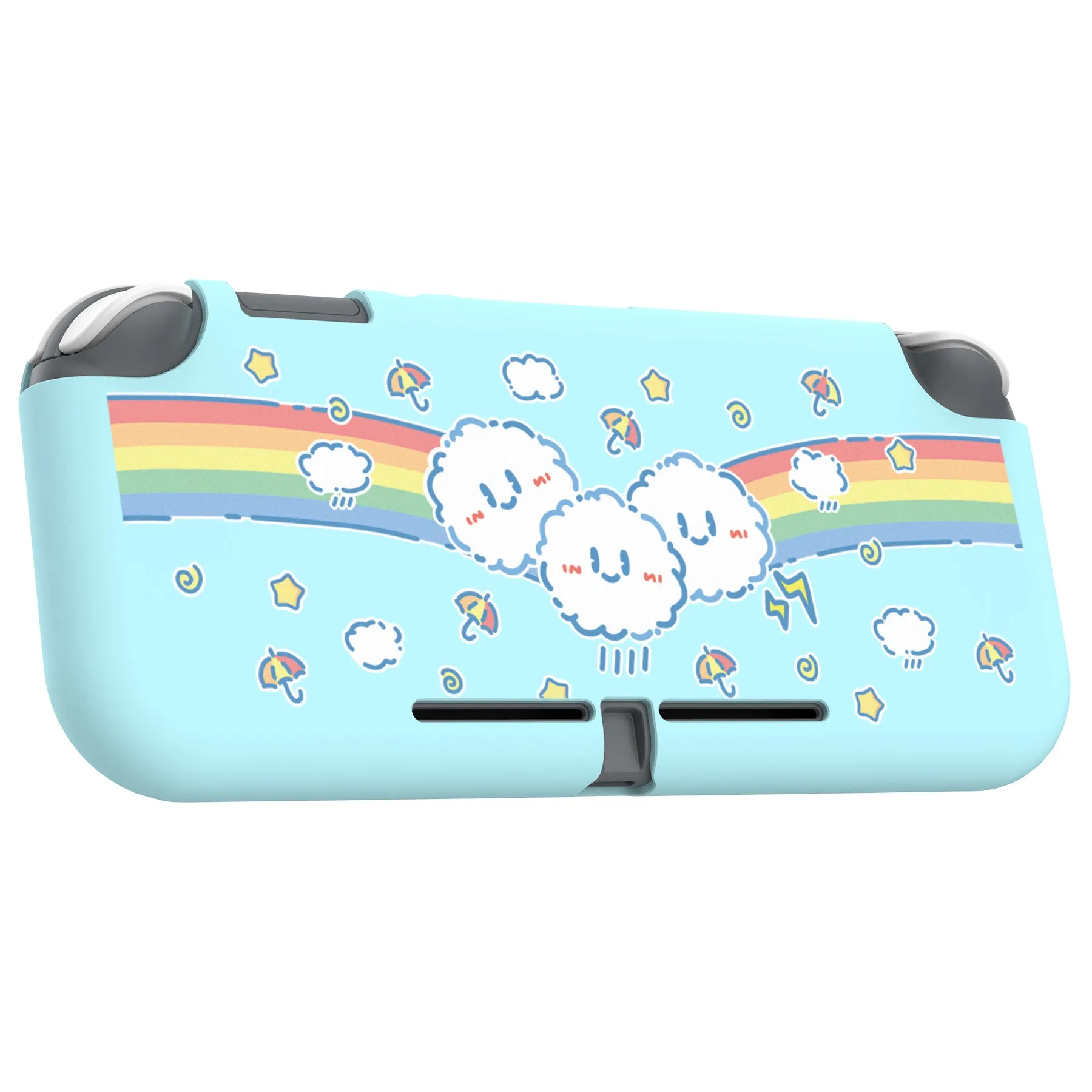 PlayVital Rainbow on Cloud Custom Protective Case for NS Switch Lite, Soft TPU Slim Case Cover for NS Switch Lite - LTU6008