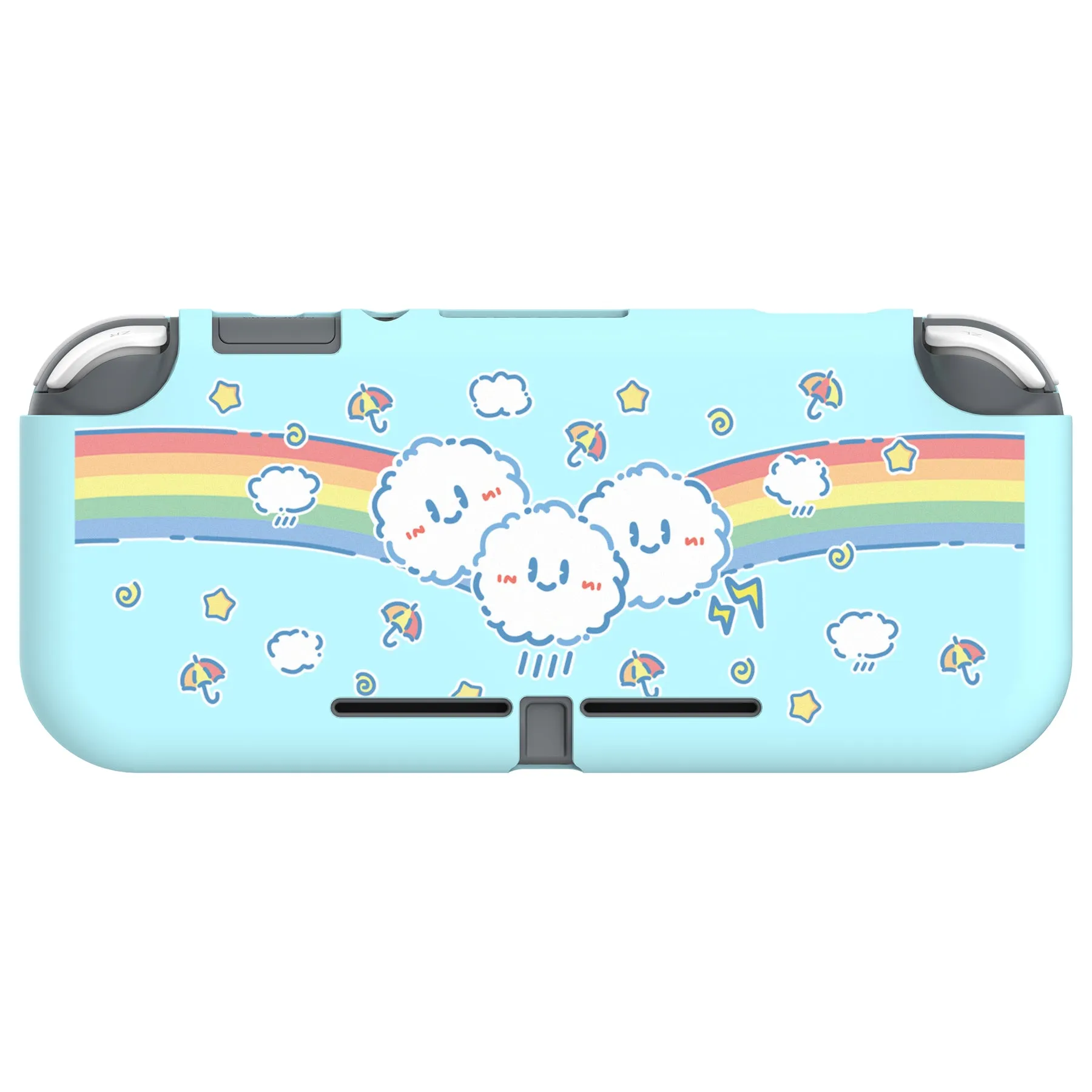 PlayVital Rainbow on Cloud Custom Protective Case for NS Switch Lite, Soft TPU Slim Case Cover for NS Switch Lite - LTU6008