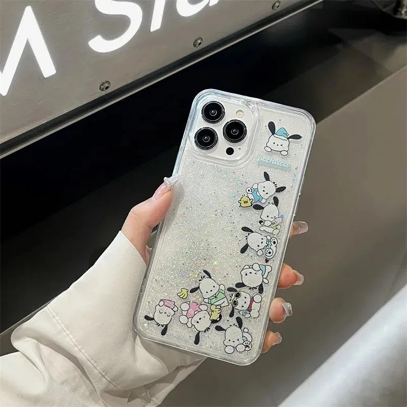 Pocha Sparkly Quicksand iPhone Case