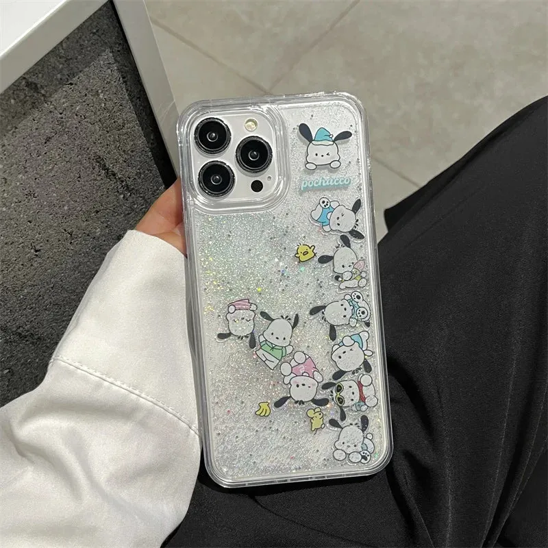 Pocha Sparkly Quicksand iPhone Case