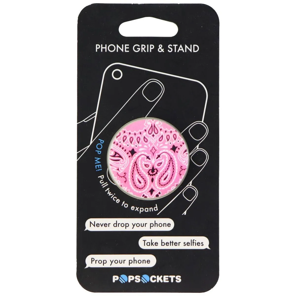 PopSockets: Collapsible Grip & Stand for Phones and Tablets - Pink Bandana