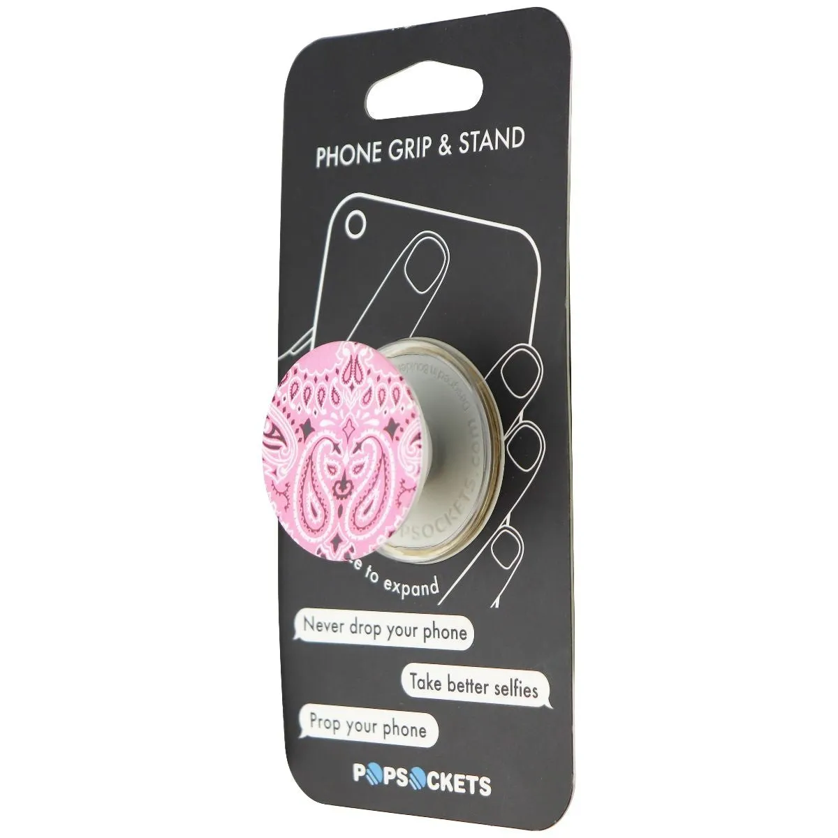 PopSockets: Collapsible Grip & Stand for Phones and Tablets - Pink Bandana