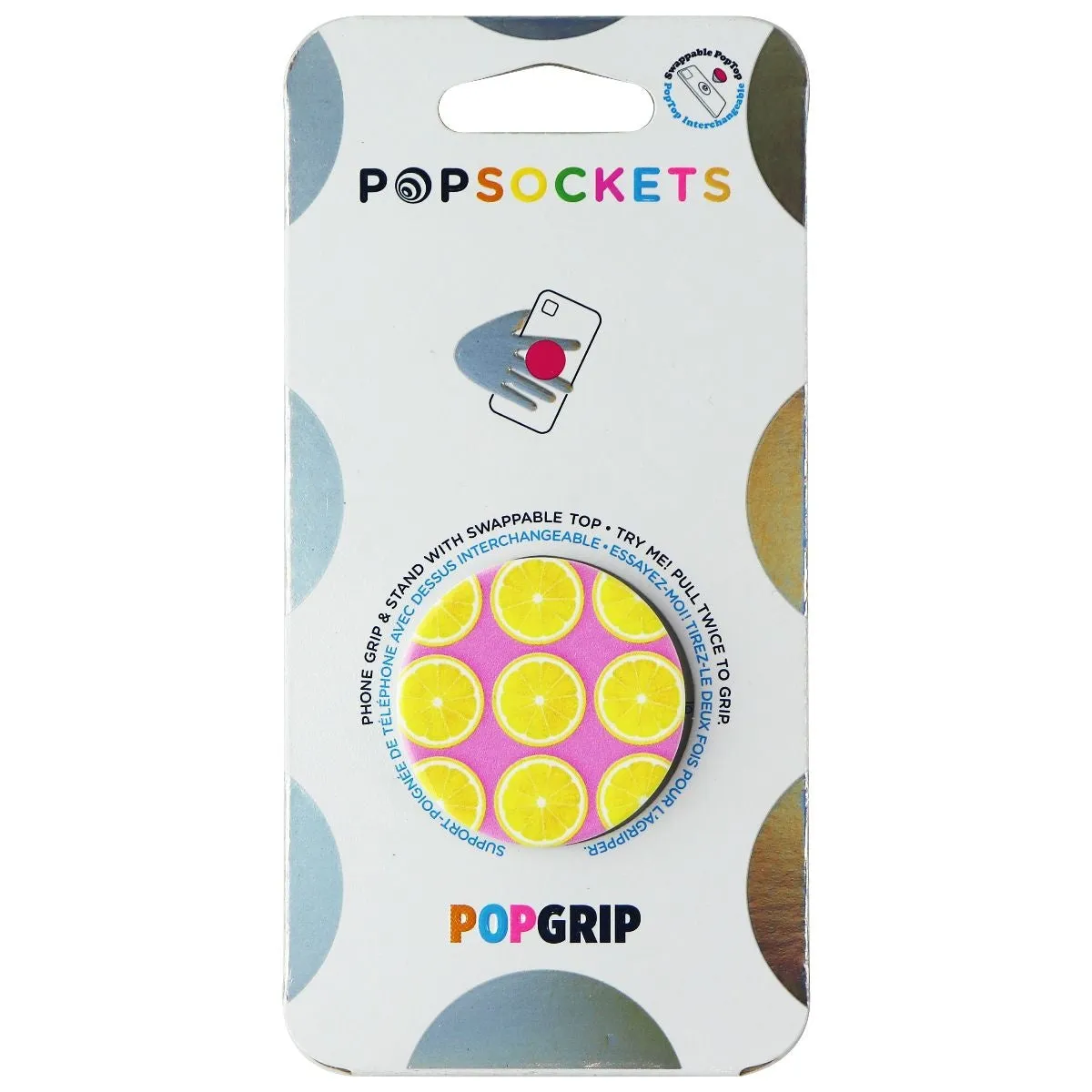 PopSockets PopGrip: Phone Grip and Phone Stand - Pink Lemonade Slices