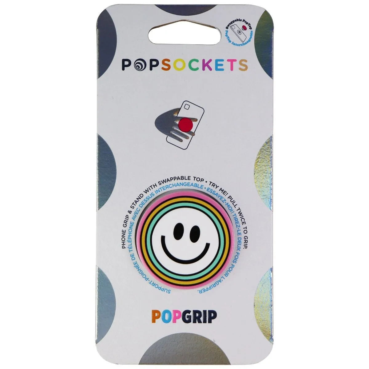 PopSockets PopGrip Stand and Grip with Swappable Top - Have A Nice Day