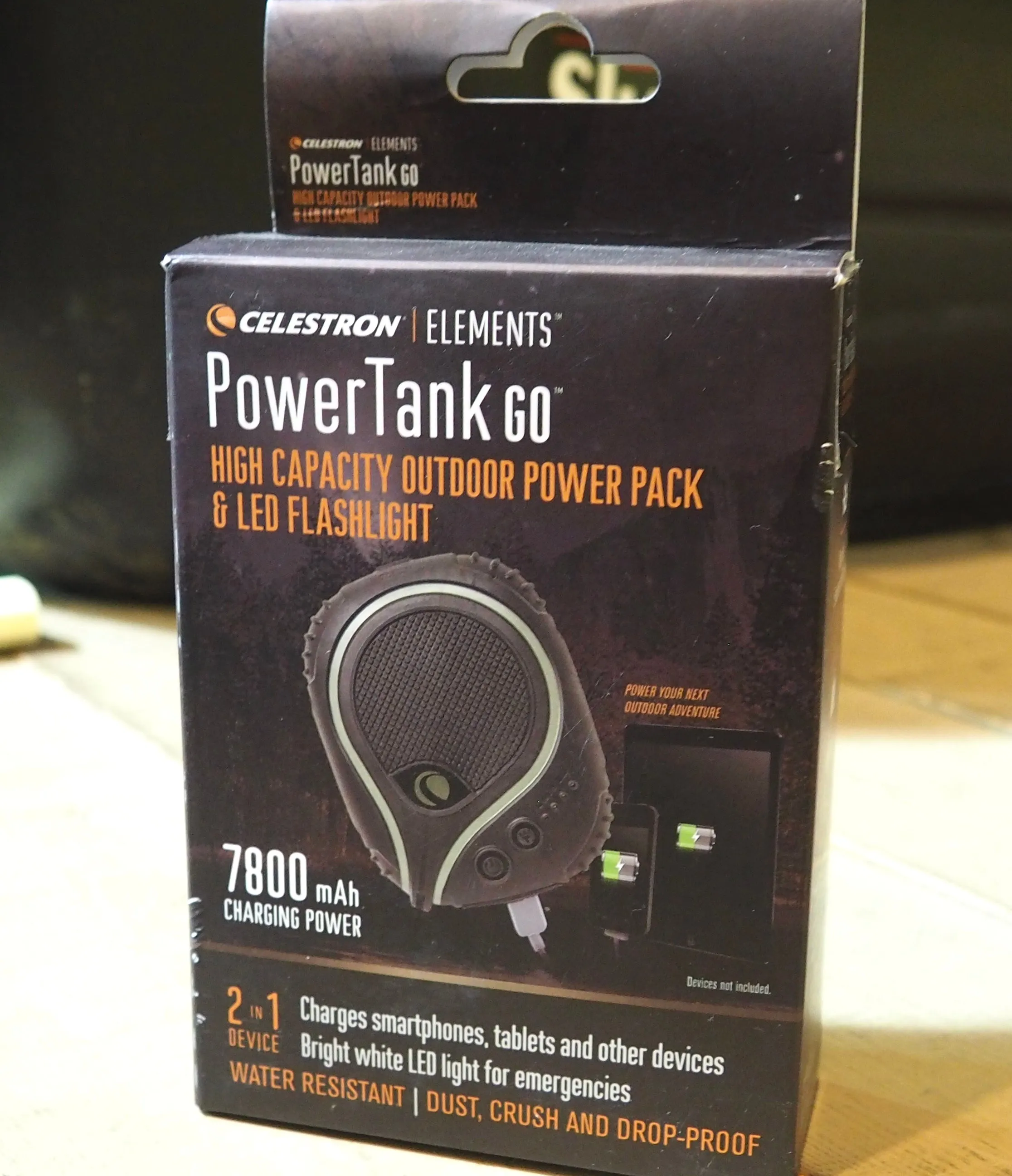 PowerTank GO High Capacity Outdoor Power Pack & LED Flashlight