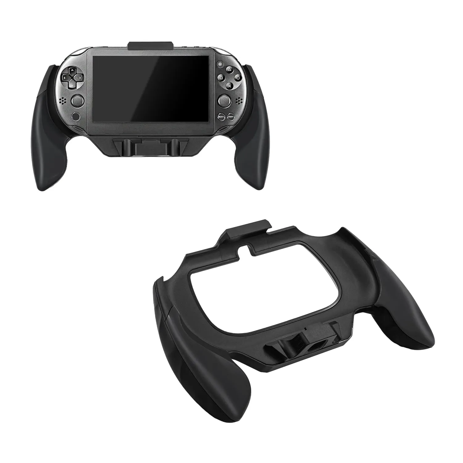 PS Vita 2000 Plastic Hand Grip Handle Holder Case Bracket Black