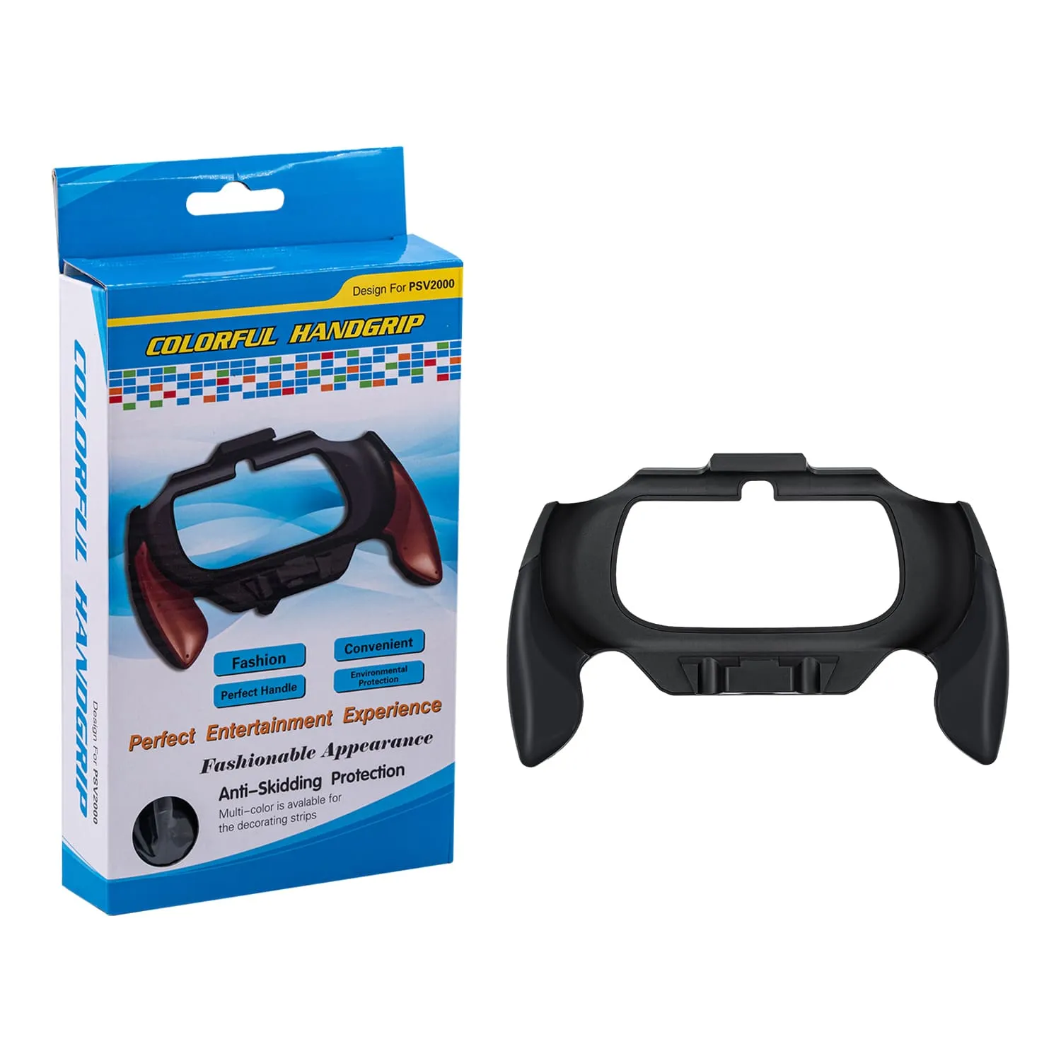 PS Vita 2000 Plastic Hand Grip Handle Holder Case Bracket Black