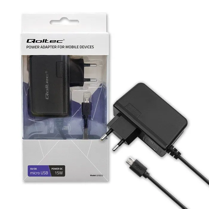 Qoltec 51022 Mobile Device Charger Black Indoor