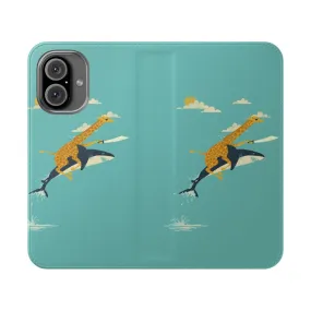 "Safari-Themed Flip Cover Phone Case for Smartphone"