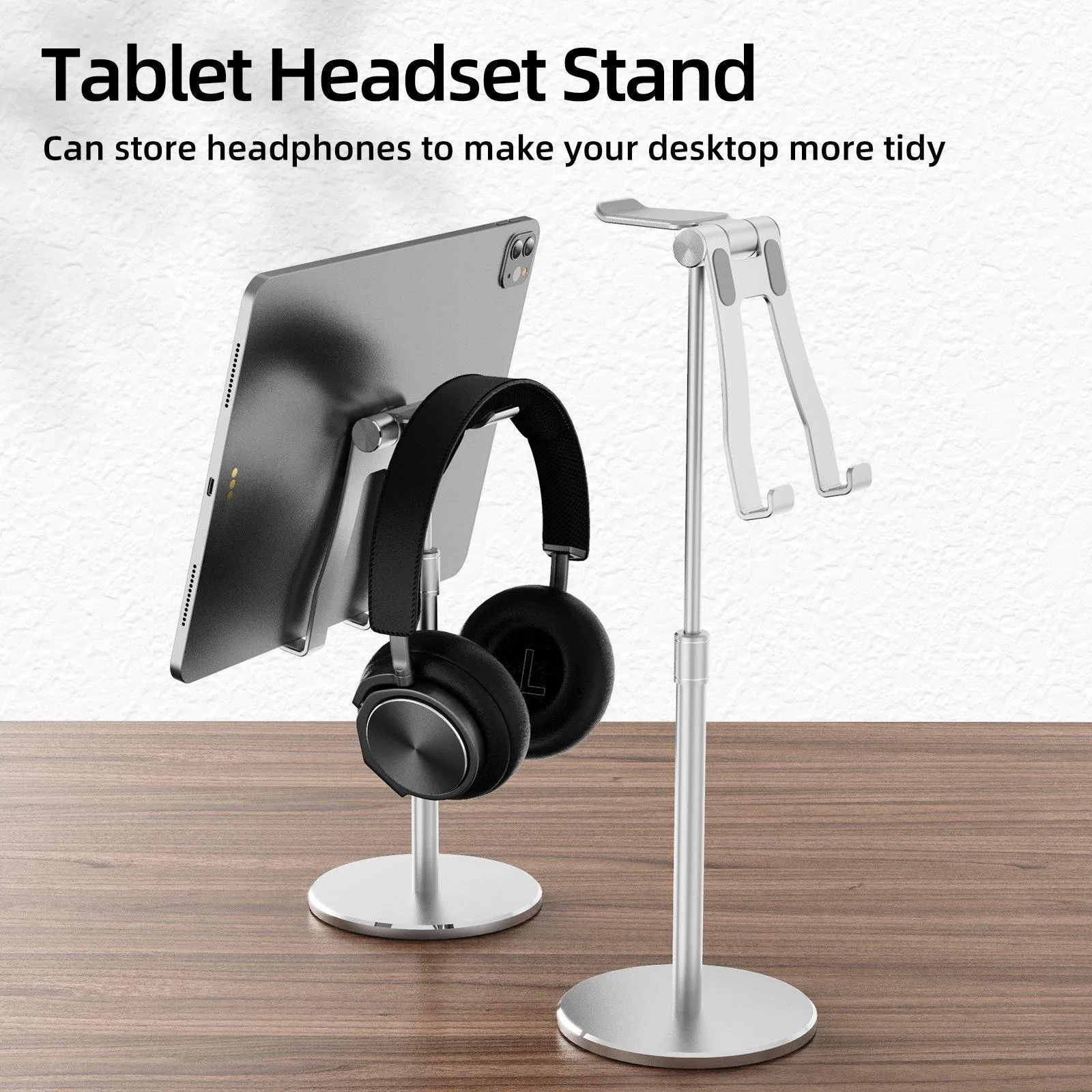 R-Just Aluminum Alloy Telescopic Headphones & Tablet Stand