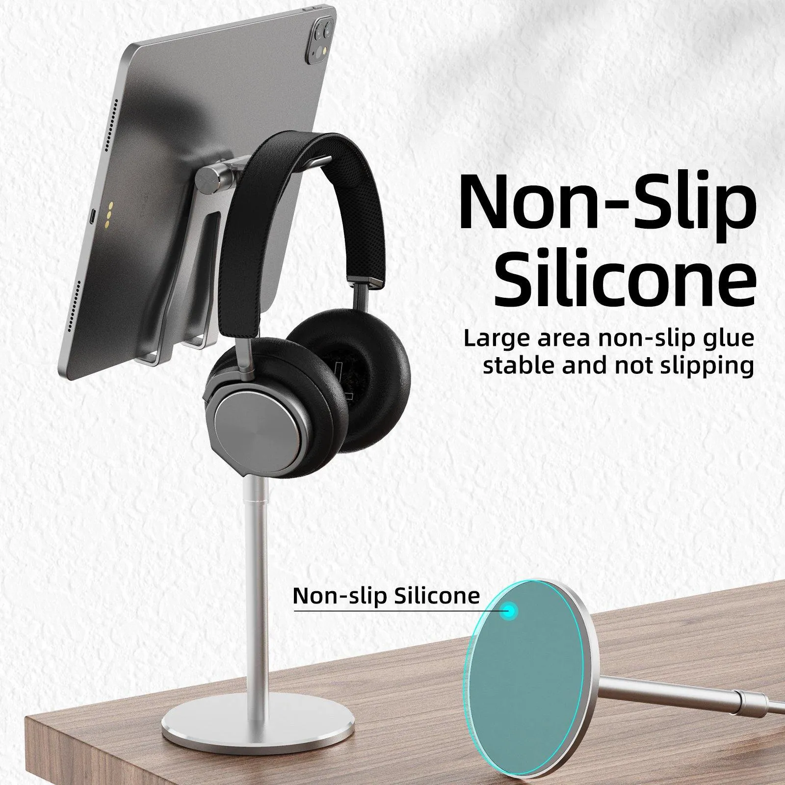 R-Just Aluminum Alloy Telescopic Headphones & Tablet Stand