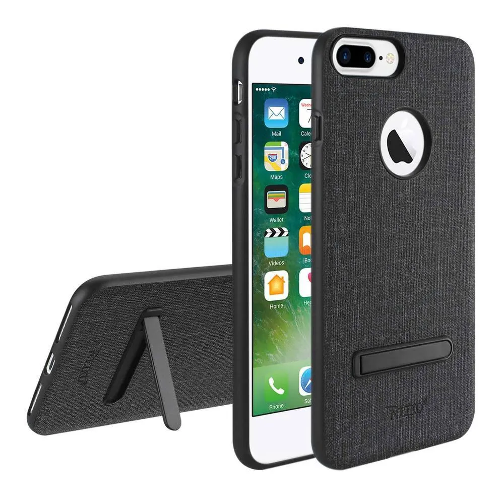 Reiko REIKO IPHONE 7 PLUS/ 6S PLUS/ 6 PLUS RUGGED TEXTURE TPU PROTECTIVE COVER IN BLACK