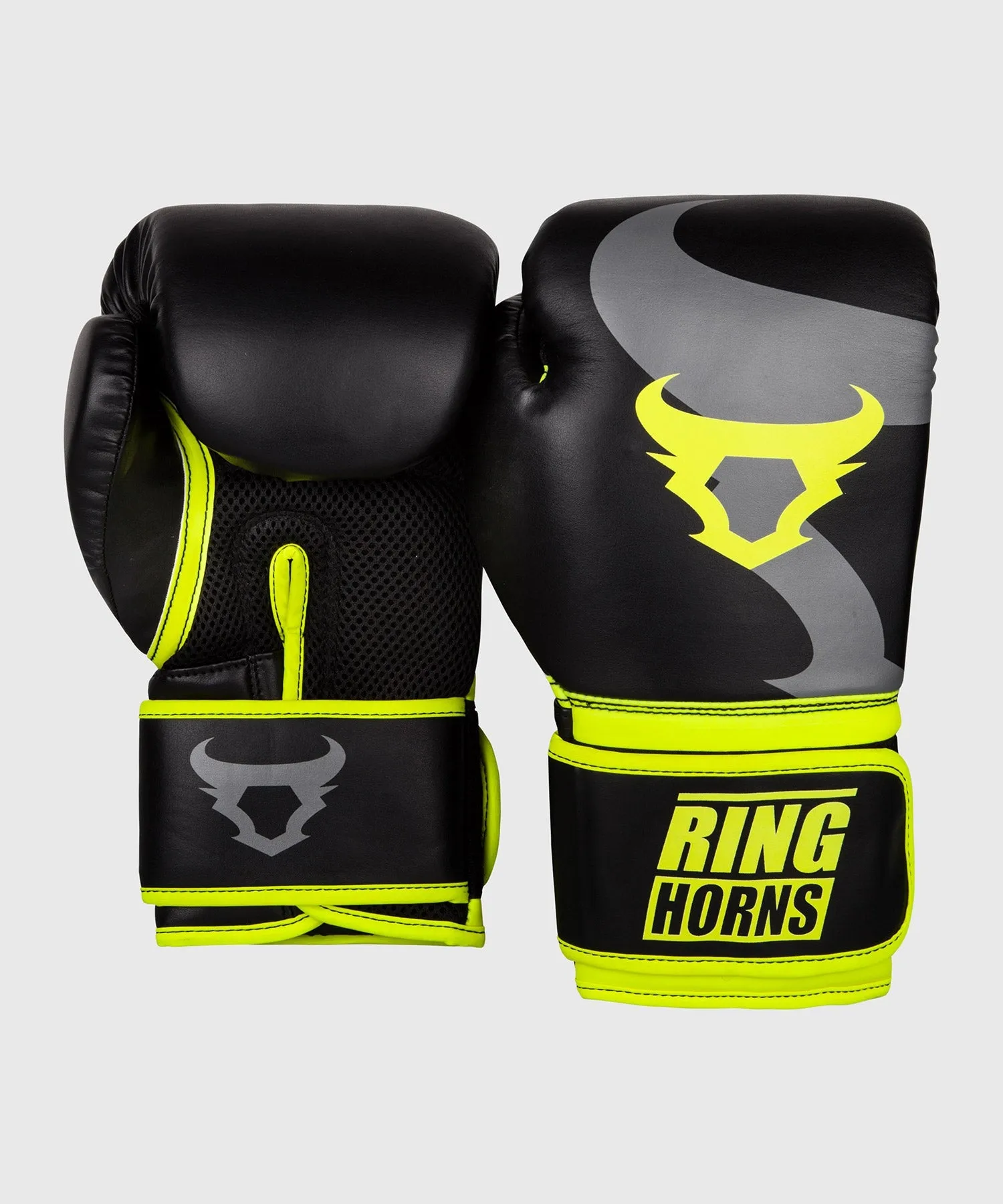 Ringhorns Charger Boxing Gloves - Black/Neo Yellow