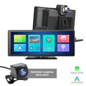 Roadstar - 10.26 Inch 2-Way DVR Camera Screen With Apple Carplay & Android Auto