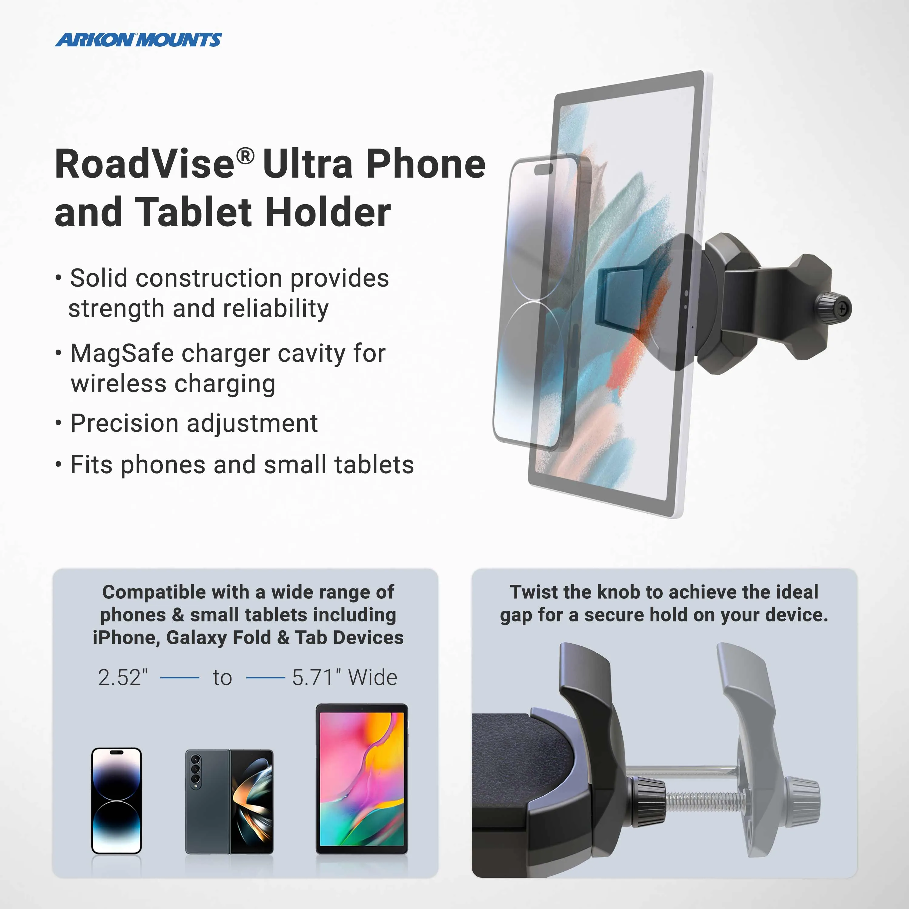 RoadVise® Ultra Holder with Adhesive Mount