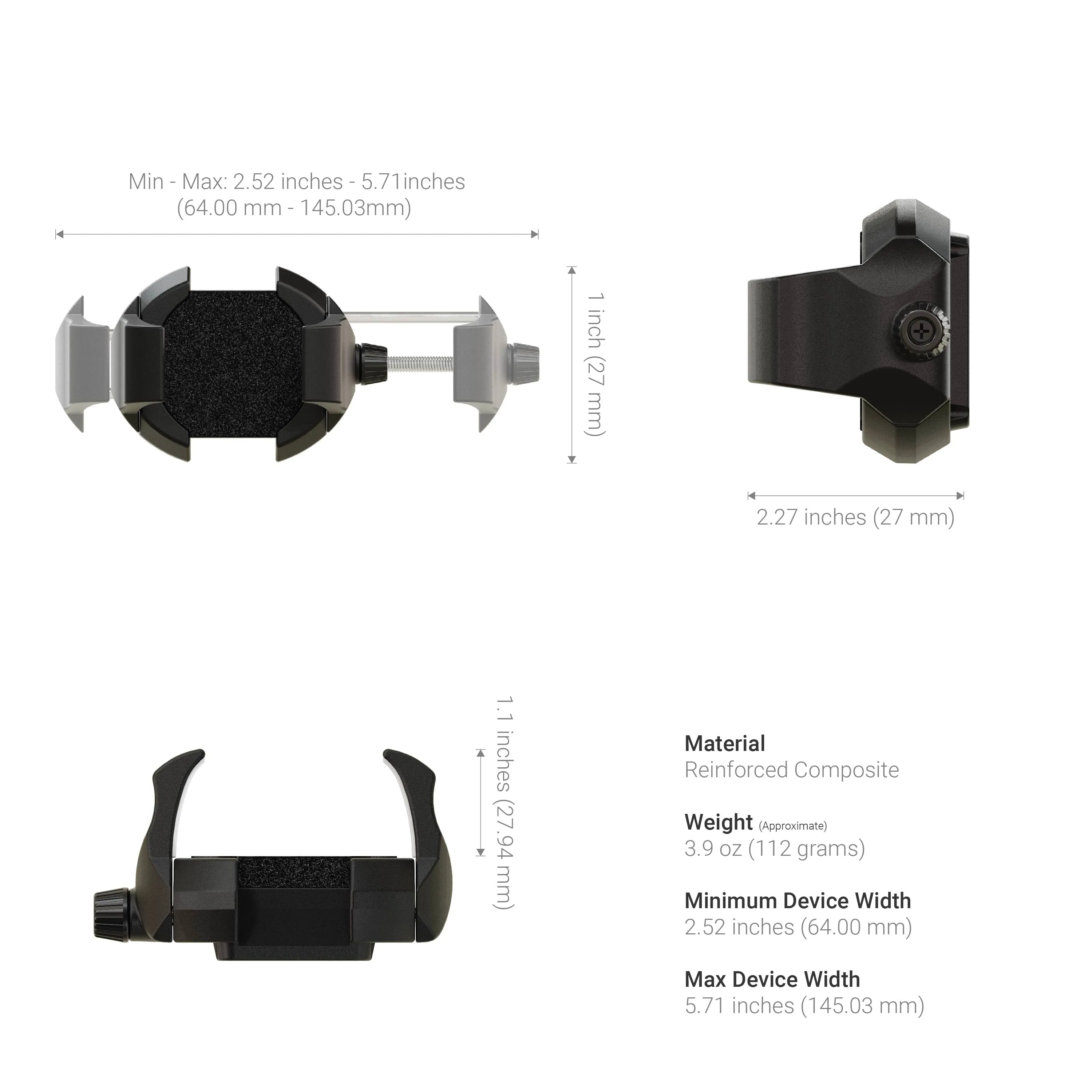 RoadVise® Ultra Holder with Adhesive Mount