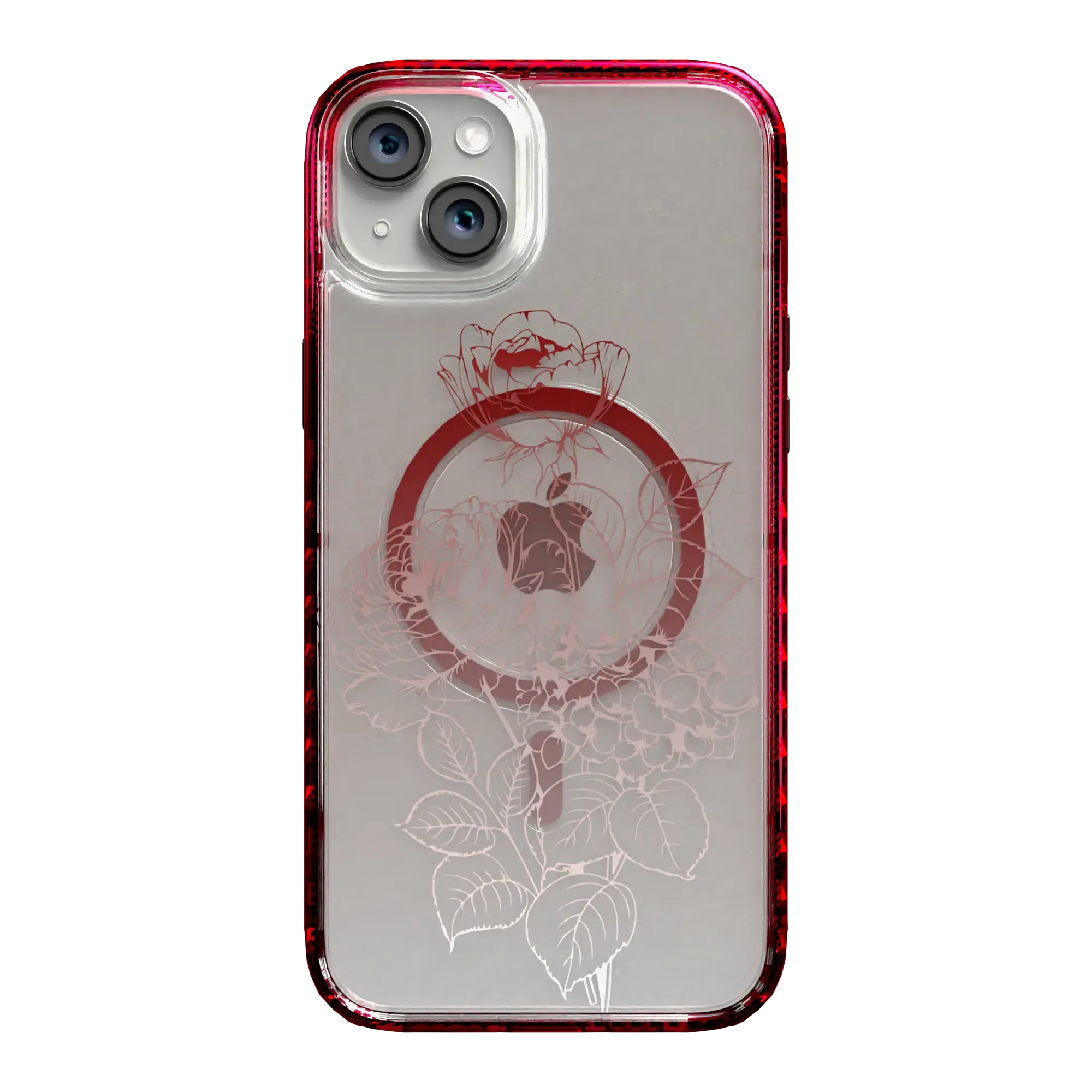 Rosewood Radiance | Protective MagSafe Case | Ombre Bouquet Collection for Apple iPhone 15 Series