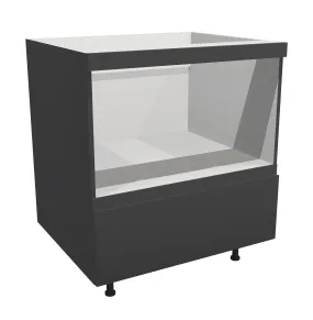 RTA - Lacquer Grey - Base Microwave Cabinet | 24"W x 30"H x 23.8"D